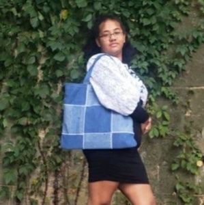 Jeans tote bag